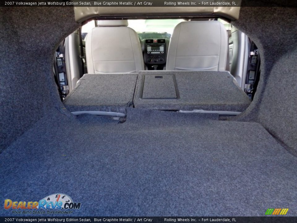 2007 Volkswagen Jetta Wolfsburg Edition Sedan Blue Graphite Metallic / Art Gray Photo #31