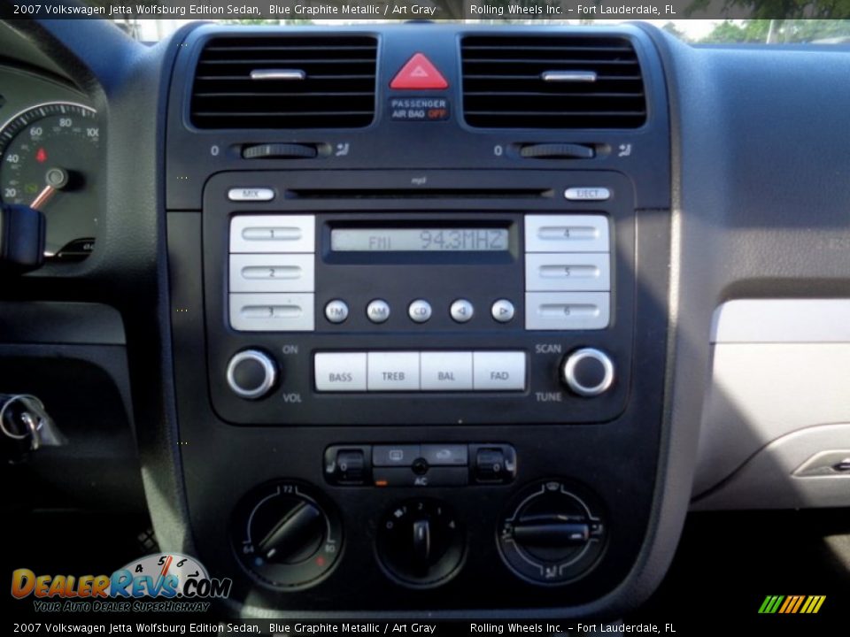 2007 Volkswagen Jetta Wolfsburg Edition Sedan Blue Graphite Metallic / Art Gray Photo #33