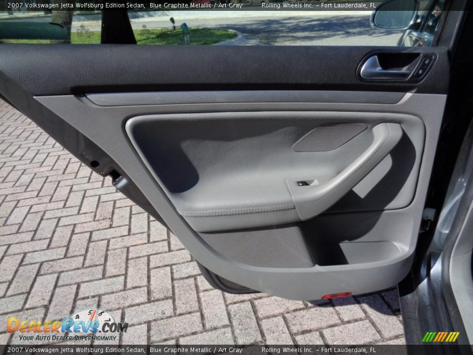 2007 Volkswagen Jetta Wolfsburg Edition Sedan Blue Graphite Metallic / Art Gray Photo #36