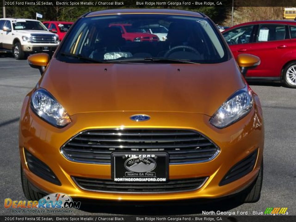 2016 Ford Fiesta SE Sedan Electric Spice Metallic / Charcoal Black Photo #8