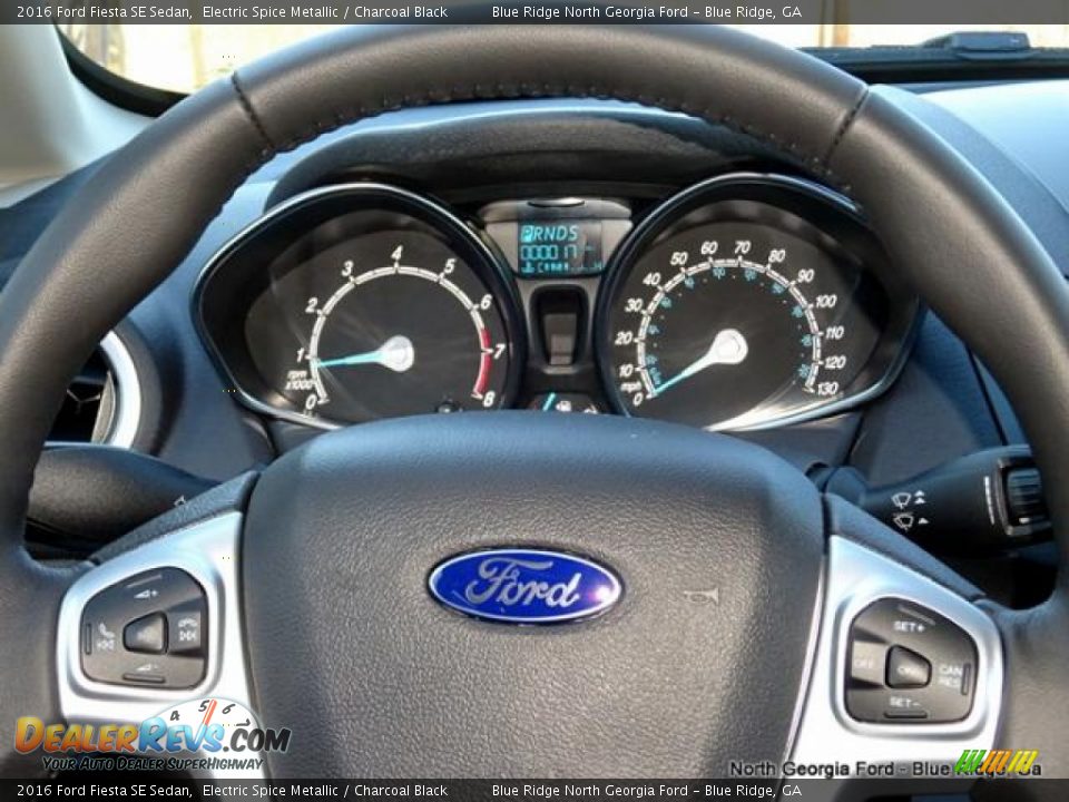 2016 Ford Fiesta SE Sedan Electric Spice Metallic / Charcoal Black Photo #19