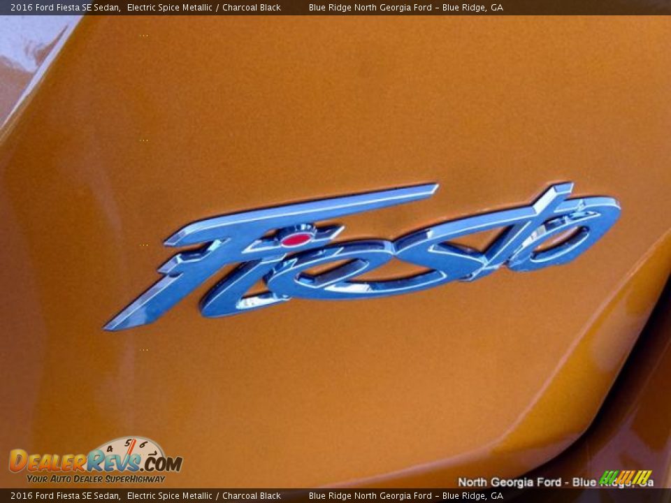 2016 Ford Fiesta SE Sedan Electric Spice Metallic / Charcoal Black Photo #36