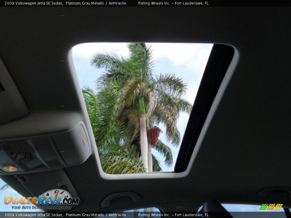 2009 Volkswagen Jetta SE Sedan Platinum Gray Metallic / Anthracite Photo #6