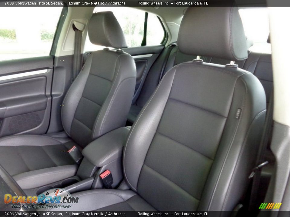 2009 Volkswagen Jetta SE Sedan Platinum Gray Metallic / Anthracite Photo #8