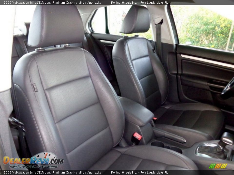 2009 Volkswagen Jetta SE Sedan Platinum Gray Metallic / Anthracite Photo #15