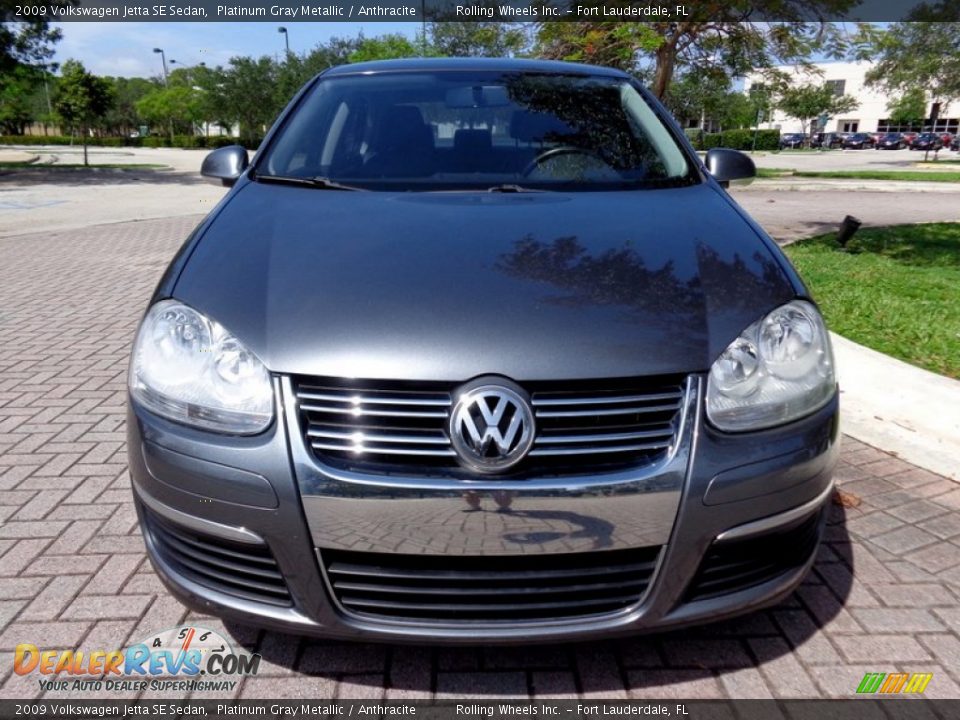 2009 Volkswagen Jetta SE Sedan Platinum Gray Metallic / Anthracite Photo #16