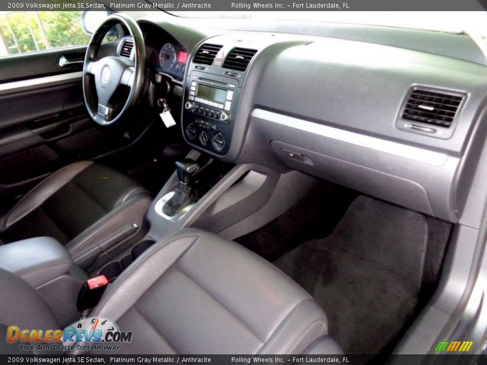 2009 Volkswagen Jetta SE Sedan Platinum Gray Metallic / Anthracite Photo #20