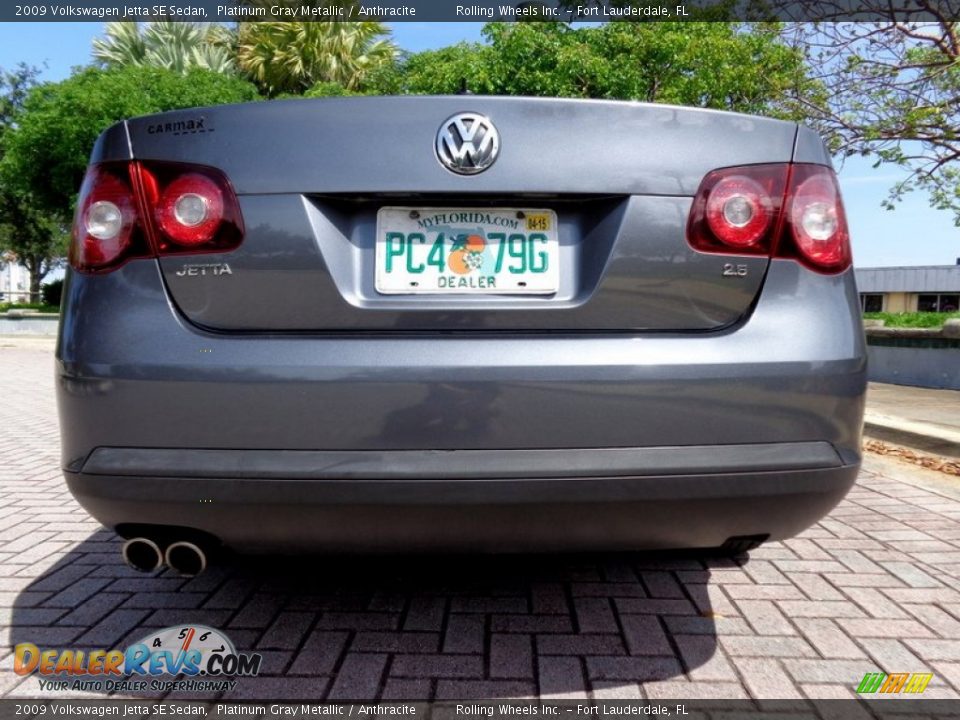 2009 Volkswagen Jetta SE Sedan Platinum Gray Metallic / Anthracite Photo #32