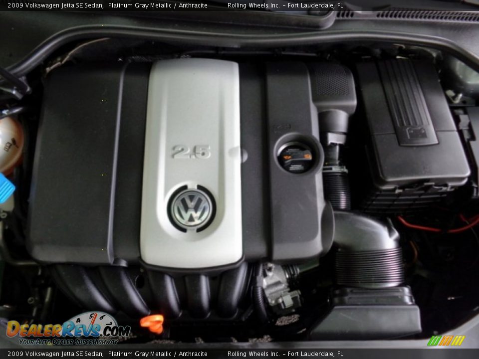 2009 Volkswagen Jetta SE Sedan Platinum Gray Metallic / Anthracite Photo #35