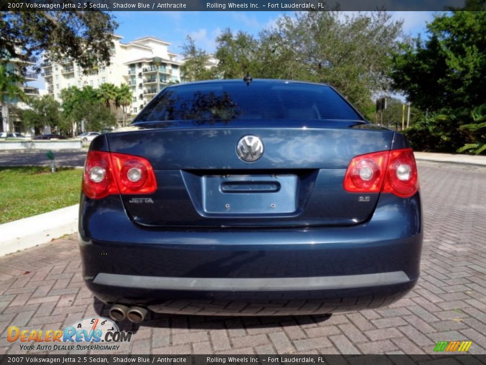 2007 Volkswagen Jetta 2.5 Sedan Shadow Blue / Anthracite Photo #7