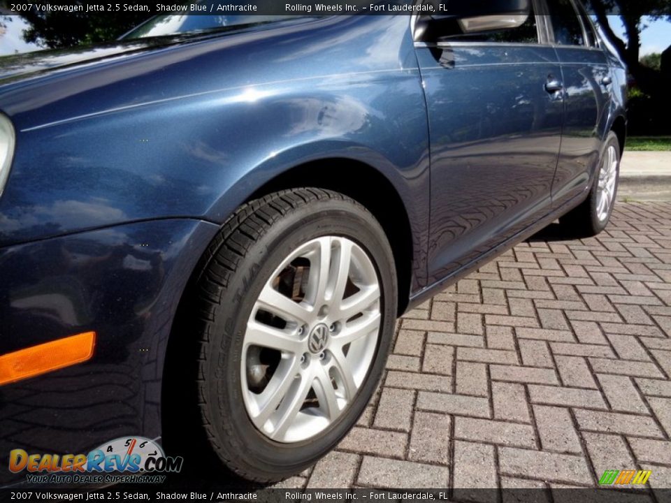 2007 Volkswagen Jetta 2.5 Sedan Shadow Blue / Anthracite Photo #28