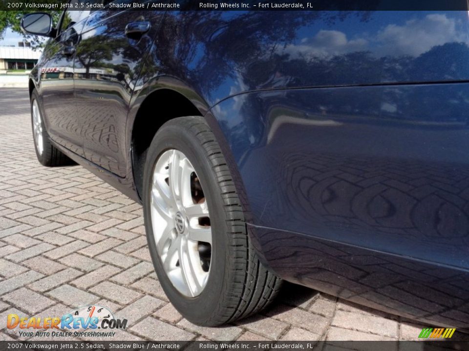 2007 Volkswagen Jetta 2.5 Sedan Shadow Blue / Anthracite Photo #30