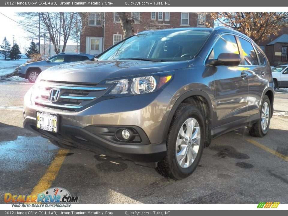 2012 Honda CR-V EX-L 4WD Urban Titanium Metallic / Gray Photo #1
