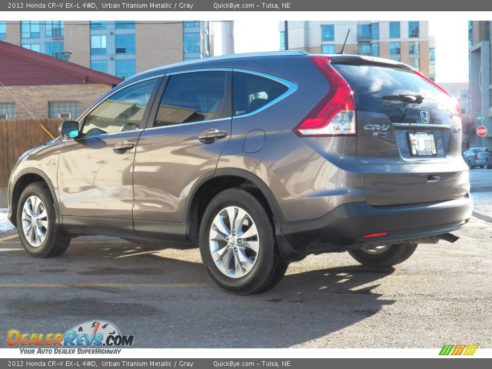 2012 Honda CR-V EX-L 4WD Urban Titanium Metallic / Gray Photo #2