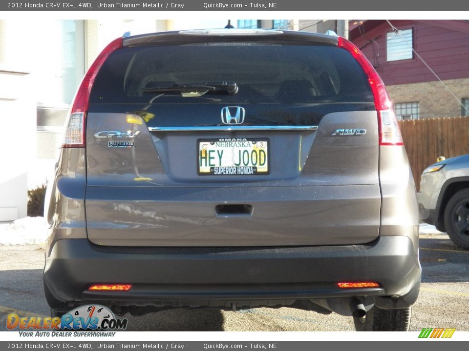 2012 Honda CR-V EX-L 4WD Urban Titanium Metallic / Gray Photo #3
