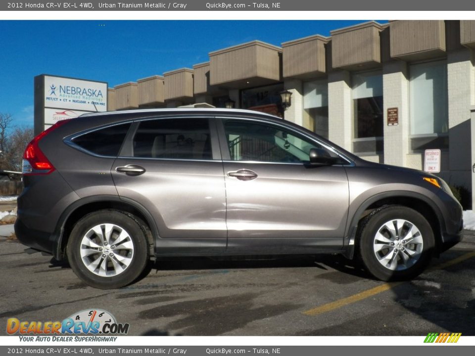 2012 Honda CR-V EX-L 4WD Urban Titanium Metallic / Gray Photo #5