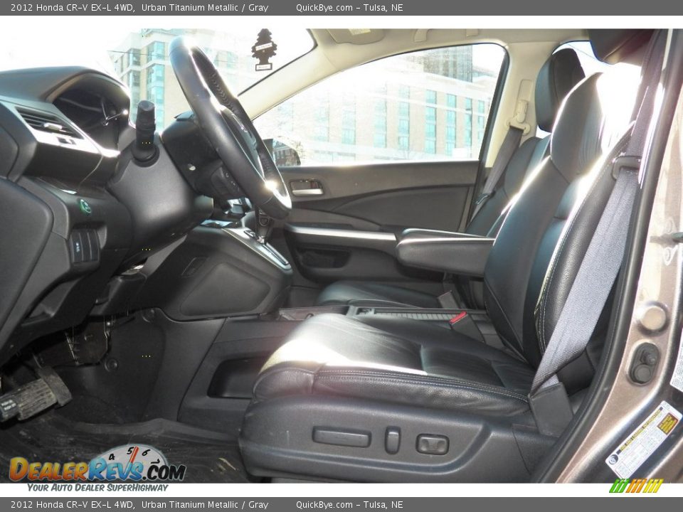 2012 Honda CR-V EX-L 4WD Urban Titanium Metallic / Gray Photo #9