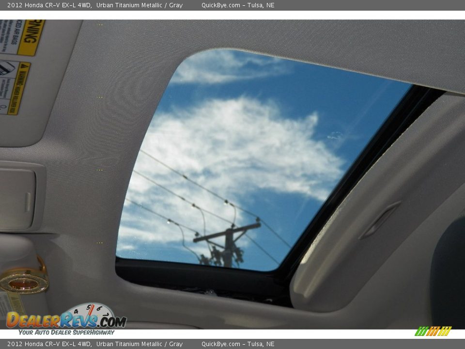 2012 Honda CR-V EX-L 4WD Urban Titanium Metallic / Gray Photo #13