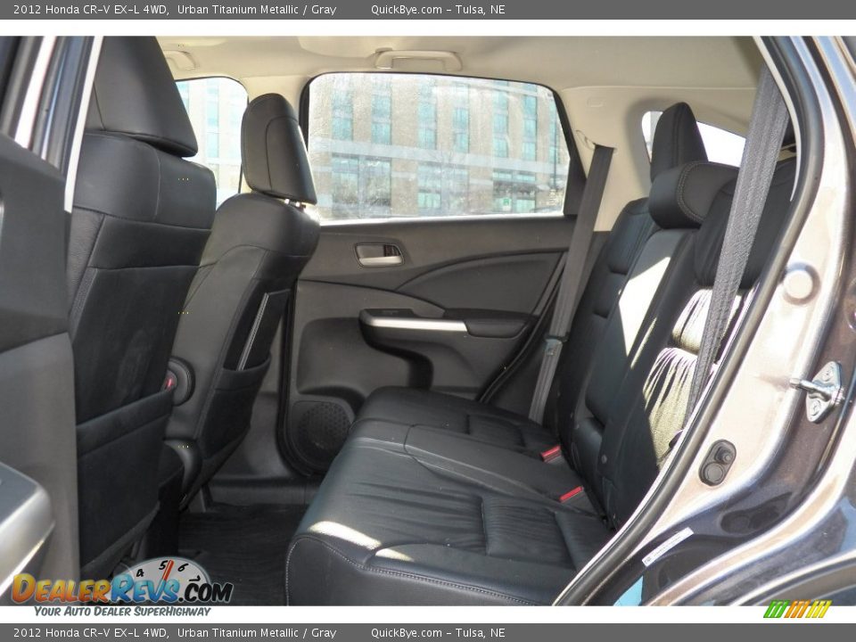 2012 Honda CR-V EX-L 4WD Urban Titanium Metallic / Gray Photo #14