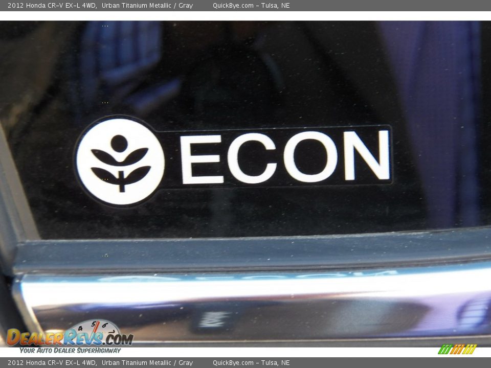 2012 Honda CR-V EX-L 4WD Urban Titanium Metallic / Gray Photo #16