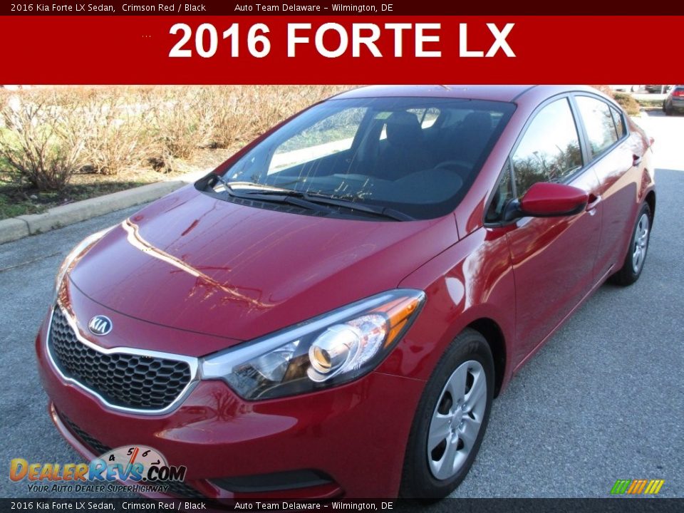 2016 Kia Forte LX Sedan Crimson Red / Black Photo #1