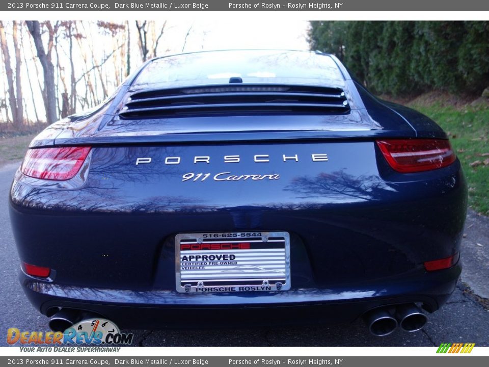 2013 Porsche 911 Carrera Coupe Dark Blue Metallic / Luxor Beige Photo #5