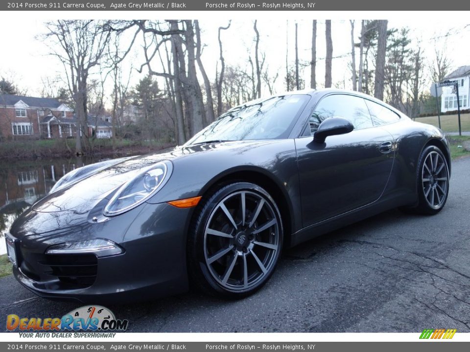 2014 Porsche 911 Carrera Coupe Agate Grey Metallic / Black Photo #1