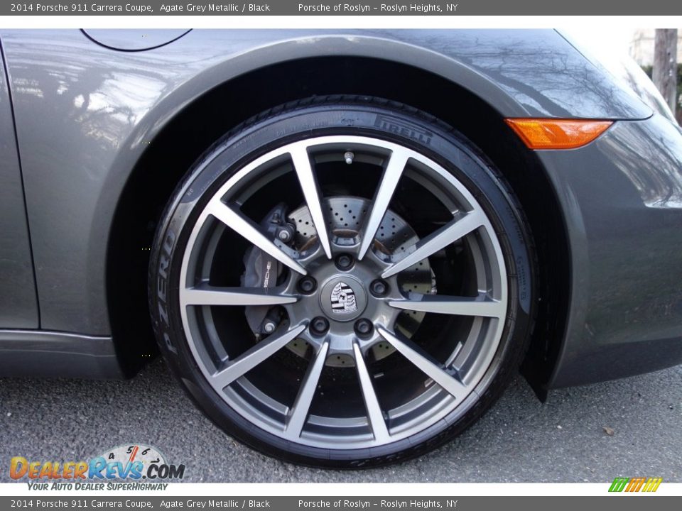 2014 Porsche 911 Carrera Coupe Agate Grey Metallic / Black Photo #9