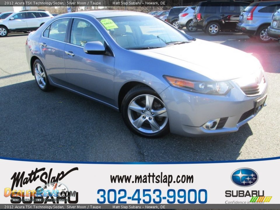 2012 Acura TSX Technology Sedan Silver Moon / Taupe Photo #1