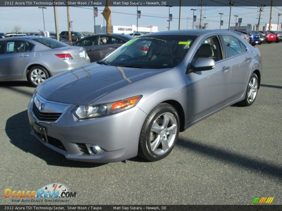 2012 Acura TSX Technology Sedan Silver Moon / Taupe Photo #2