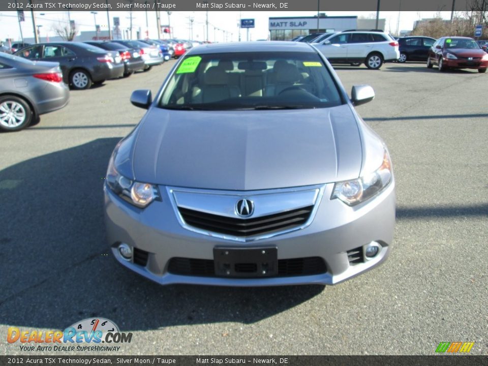 2012 Acura TSX Technology Sedan Silver Moon / Taupe Photo #3