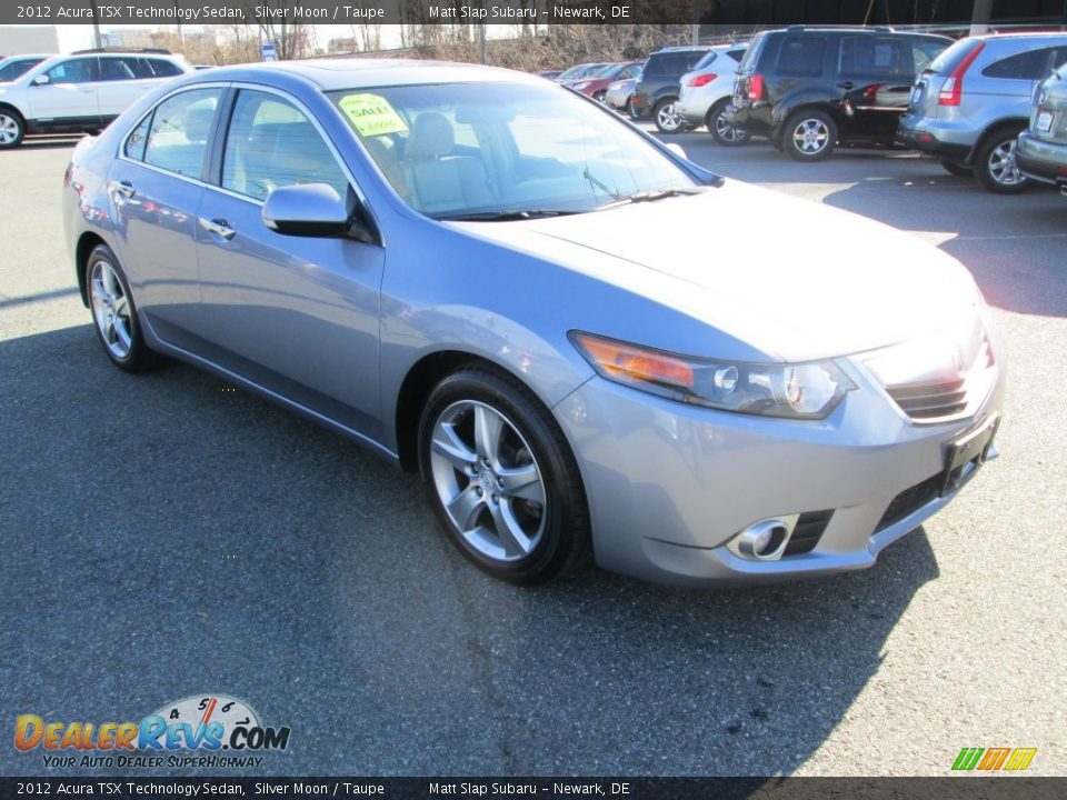 2012 Acura TSX Technology Sedan Silver Moon / Taupe Photo #4