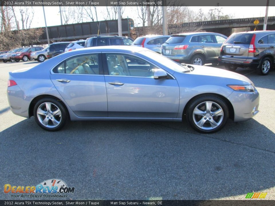 2012 Acura TSX Technology Sedan Silver Moon / Taupe Photo #5