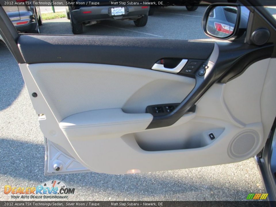 2012 Acura TSX Technology Sedan Silver Moon / Taupe Photo #13