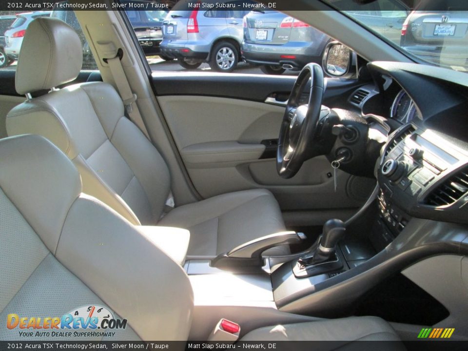 2012 Acura TSX Technology Sedan Silver Moon / Taupe Photo #16