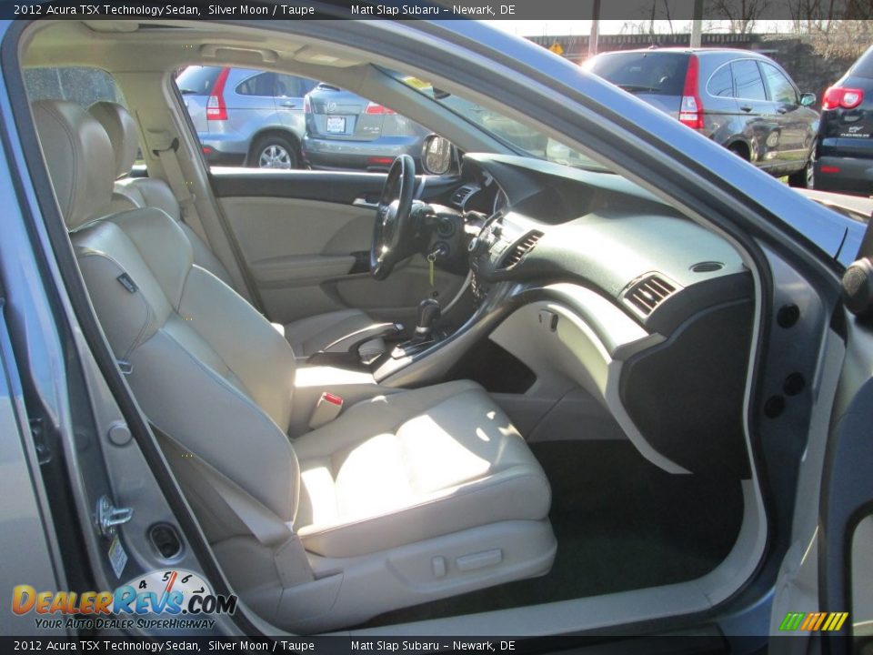 2012 Acura TSX Technology Sedan Silver Moon / Taupe Photo #17