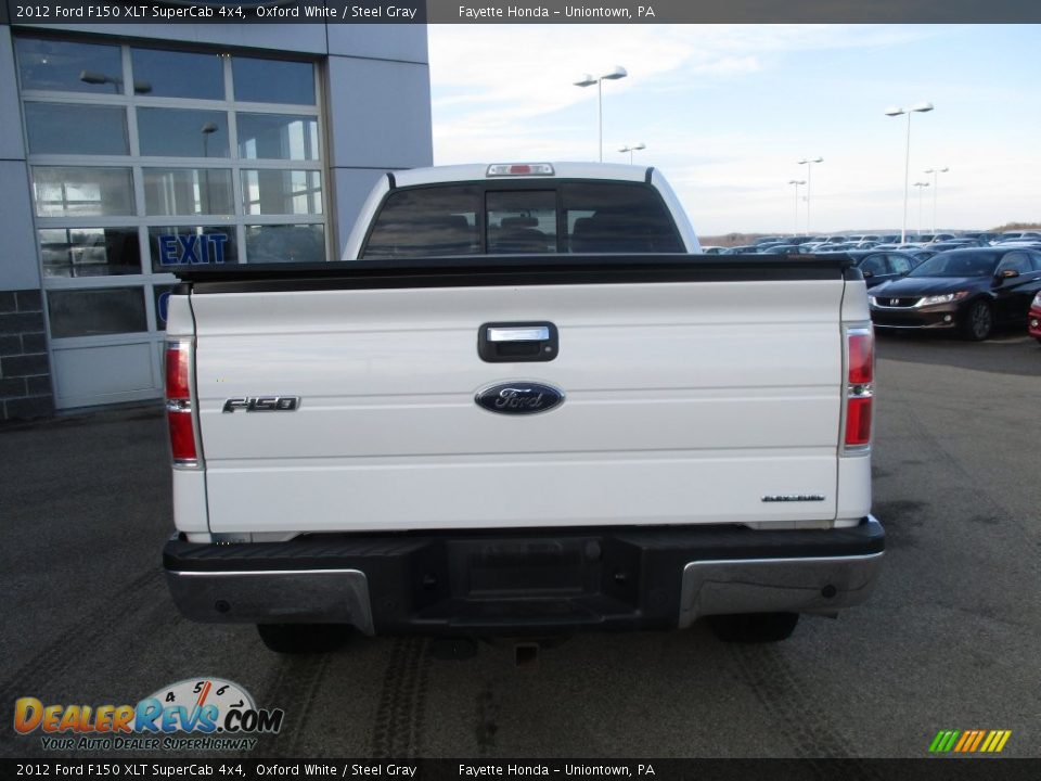 2012 Ford F150 XLT SuperCab 4x4 Oxford White / Steel Gray Photo #3