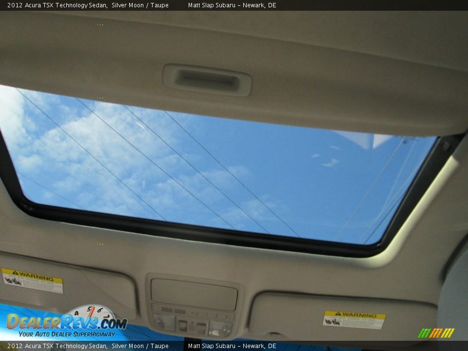 2012 Acura TSX Technology Sedan Silver Moon / Taupe Photo #20