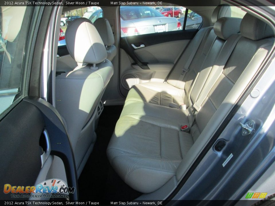 2012 Acura TSX Technology Sedan Silver Moon / Taupe Photo #21