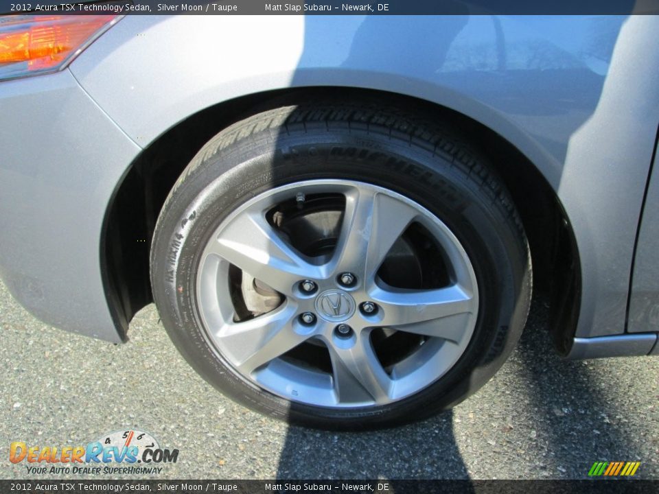 2012 Acura TSX Technology Sedan Silver Moon / Taupe Photo #22