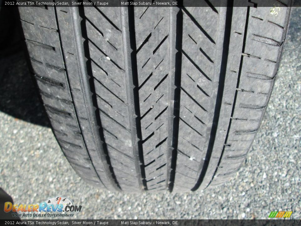 2012 Acura TSX Technology Sedan Silver Moon / Taupe Photo #23