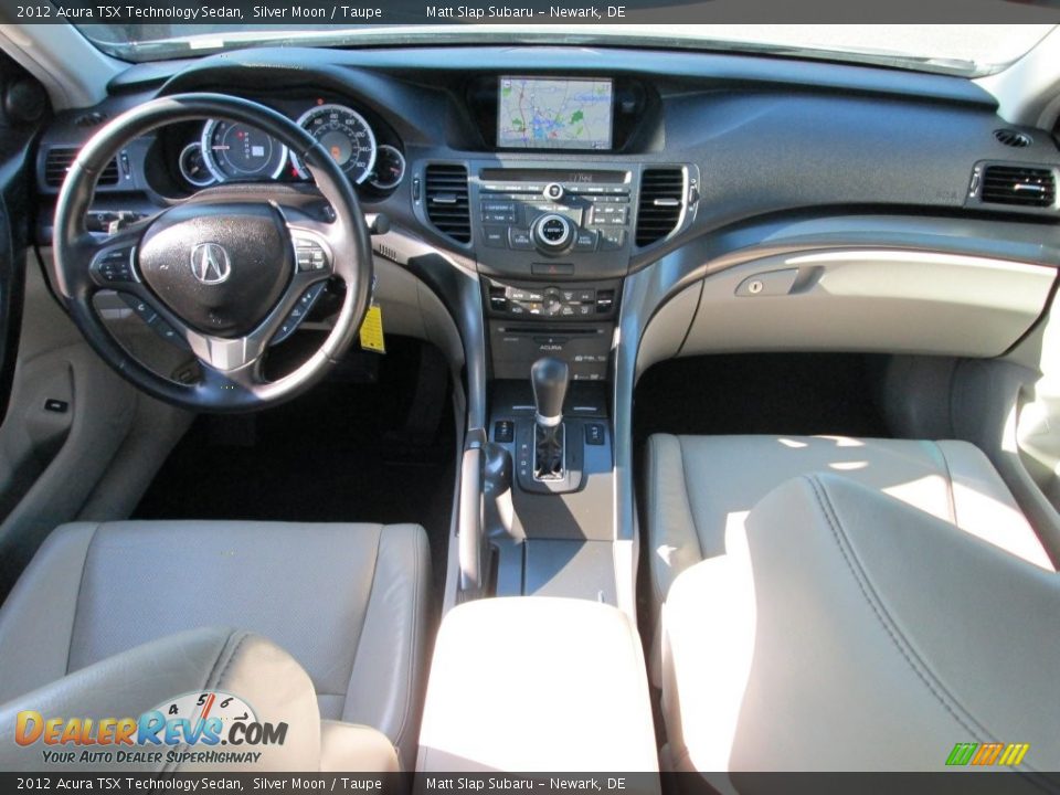 2012 Acura TSX Technology Sedan Silver Moon / Taupe Photo #24