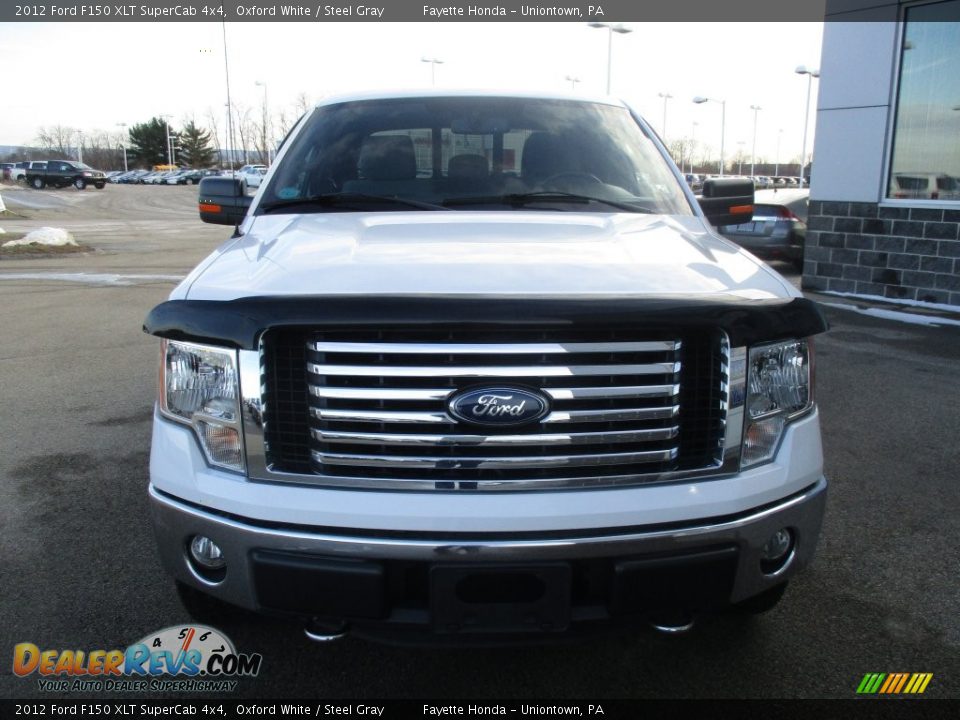 2012 Ford F150 XLT SuperCab 4x4 Oxford White / Steel Gray Photo #19