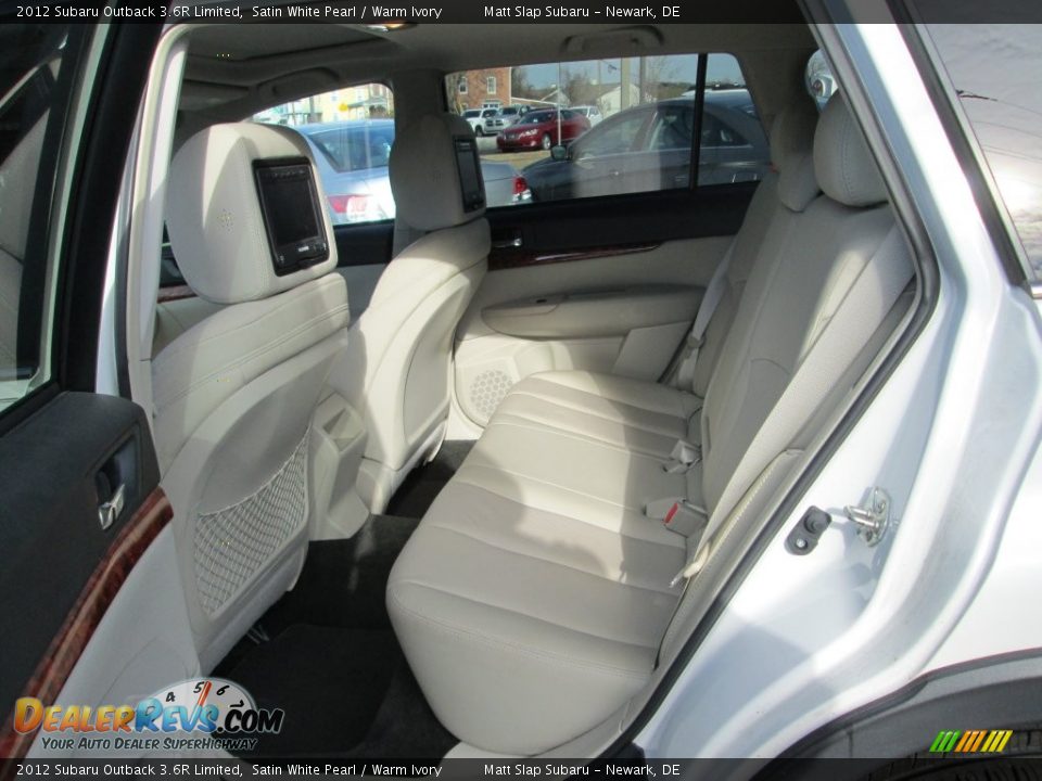 2012 Subaru Outback 3.6R Limited Satin White Pearl / Warm Ivory Photo #22