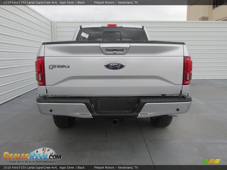 2016 Ford F150 Lariat SuperCrew 4x4 Ingot Silver / Black Photo #5