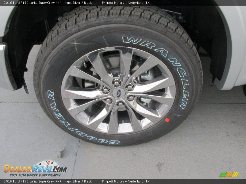 2016 Ford F150 Lariat SuperCrew 4x4 Ingot Silver / Black Photo #11