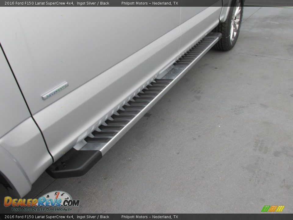 2016 Ford F150 Lariat SuperCrew 4x4 Ingot Silver / Black Photo #12