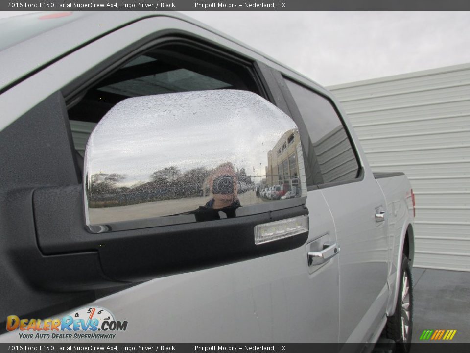 2016 Ford F150 Lariat SuperCrew 4x4 Ingot Silver / Black Photo #13