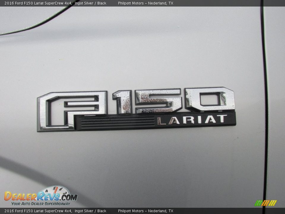 2016 Ford F150 Lariat SuperCrew 4x4 Ingot Silver / Black Photo #14