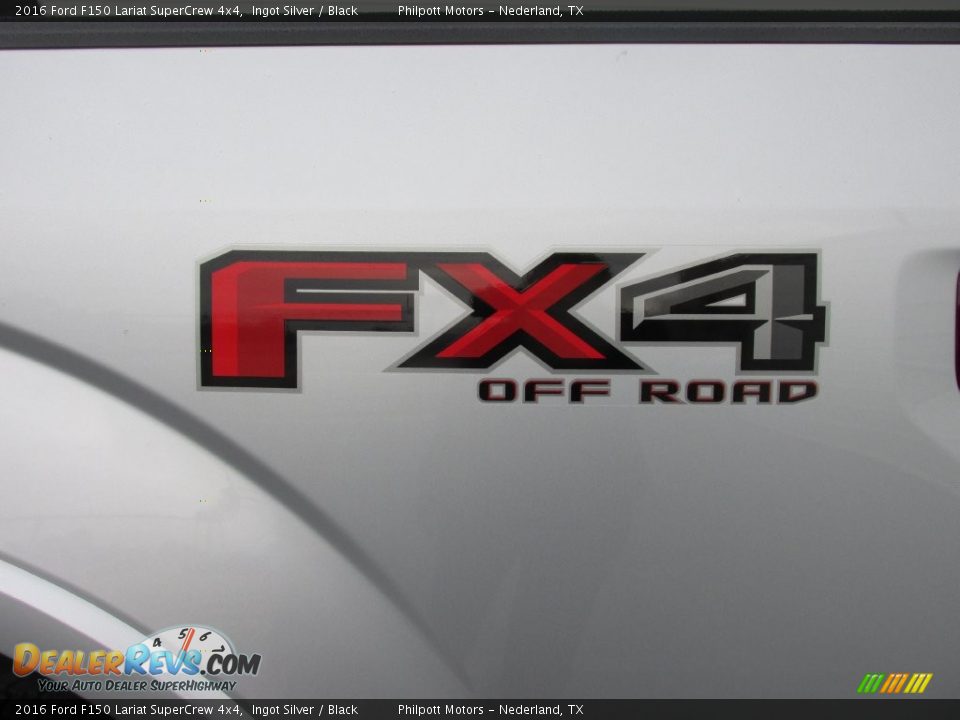 2016 Ford F150 Lariat SuperCrew 4x4 Ingot Silver / Black Photo #16